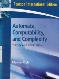 Automata Computability And Complexity Theory And Applications