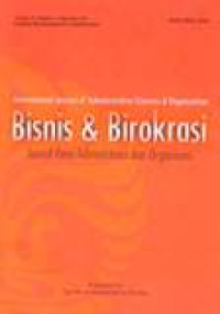 Bisnis & Birokrasi: Jurnal Ilmu Administrasi Dan Organisasi Vol.18 No.3 September 2011