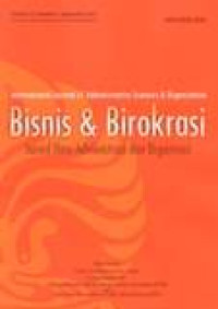 Bisnis & Birokrasi: Jurnal Ilmu Administrasi Dan Organisasi Vol.19 No.3 September 2012