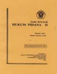 Sari Kuliah Hukum Pidana 2