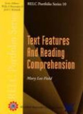 Text Features And Reading Comprehension, RELC Portfolio 10