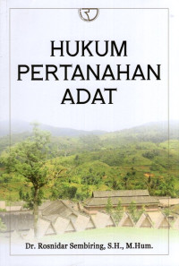 Hukum Pertanahan Adat