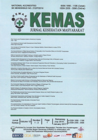 Jurnal Kesehatan Masyarakat (KEMAS) VOL.12 NO.1-2