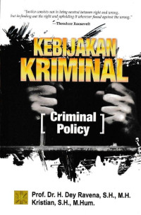 Kebijakan Kriminal