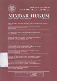 Mimbar Hukum VOL. 28 NO. 1-3