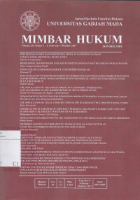 Mimbar Hukum VOL. 29 NO. 1-3