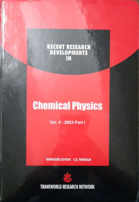 Recent Research Developments In : Chemical Physics Part I Vol. 4